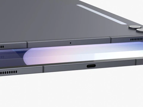 सैमसंग गैलेक्सी टैब S10 प्लस और अल्ट्रा ग्रे 3D मॉडल