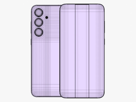 Samsung Galaxy S24 FE Graphite 3D-Modell