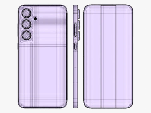 Samsung Galaxy S24 FE Grafite Modelo 3D