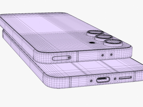Samsung Galaxy S24 FE Gray 3Dモデル