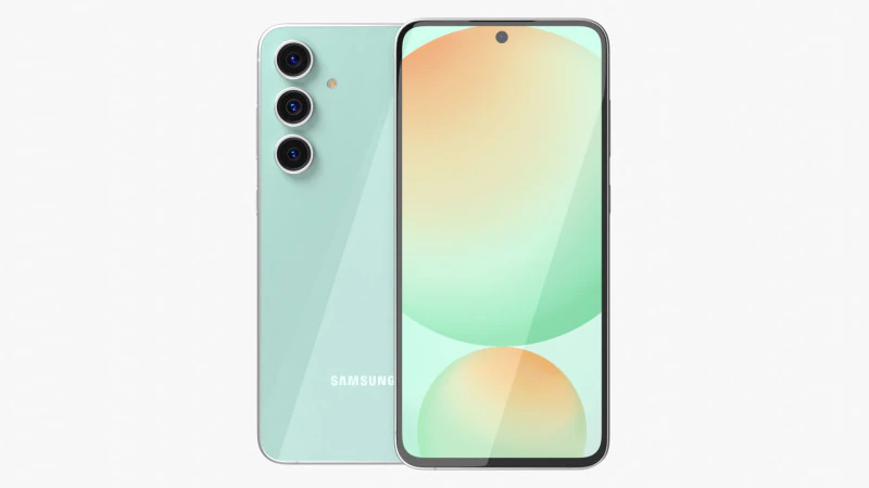 Samsung Galaxy S24 FE Mint 3D Model .c4d .max .obj .3ds .fbx .stl .blend