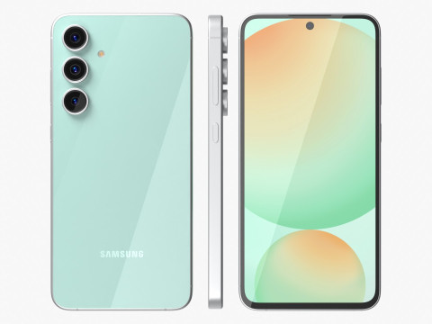 Samsung Galaxy S24 FE Mint 3D मॉडल