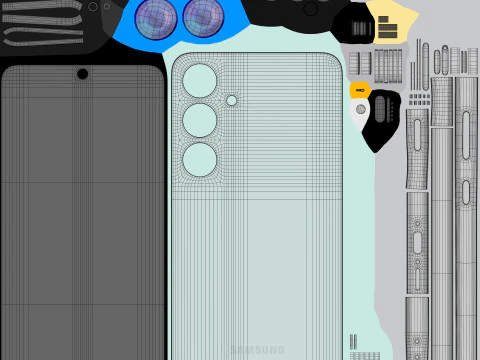 Samsung Galaxy S24 FE Mint 3D Model