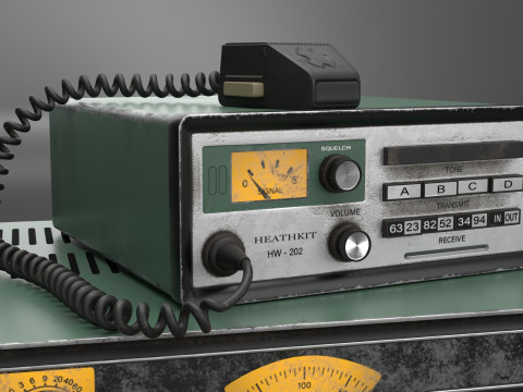 VIntage Heathkit HR-1680 Ham Radio receiver 3D Model