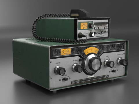 VIntage Heathkit HR-1680 Ham Radio receiver 3D Model