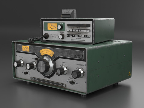 VIntage Heathkit HR-1680 Ham Radio receiver 3D Model