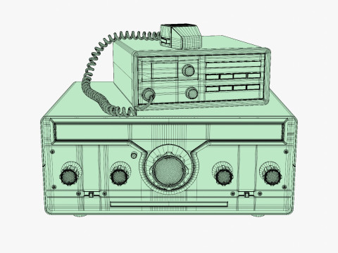 VIntage Heathkit HR-1680 Ham Radio receiver 3D Model