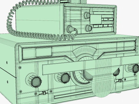 VIntage Heathkit HR-1680 Ham Radio receiver 3D Model
