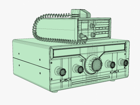 VIntage Heathkit HR-1680 Ham Radio receiver 3D Model