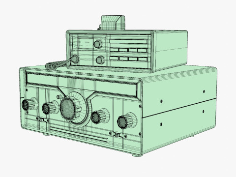 VIntage Heathkit HR-1680 Ham Radio receiver 3D Model