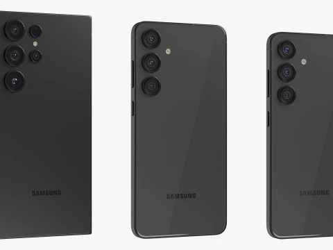 Samsung Galaxy S25 And Plus And Ultra 3D Model