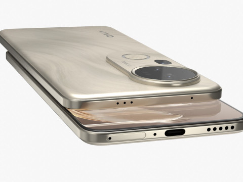 Vivo S20 Pro Gold 3D Model