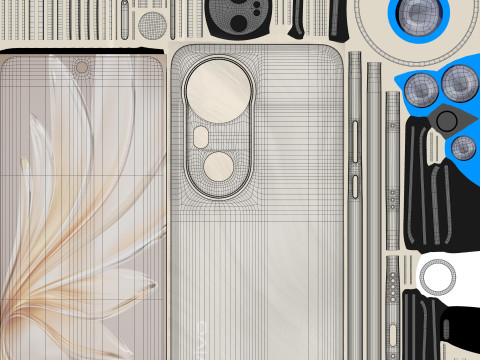 Vivo S20 Pro Gold 3D Model