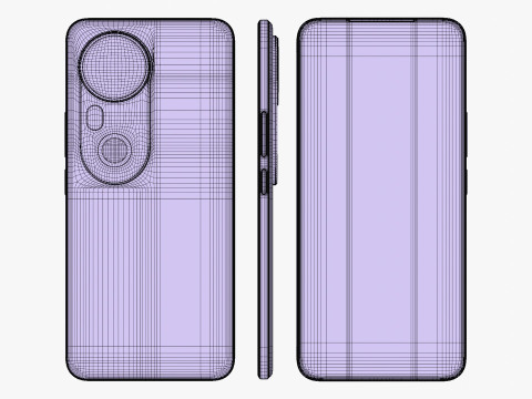 Vivo S20 Pro Gold 3D Model