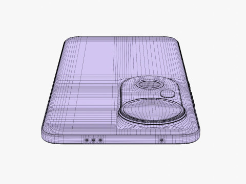 Vivo S20 Pro Gold 3D Model