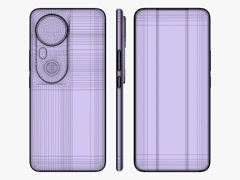 Vivo S20 Pro Black 3D Model