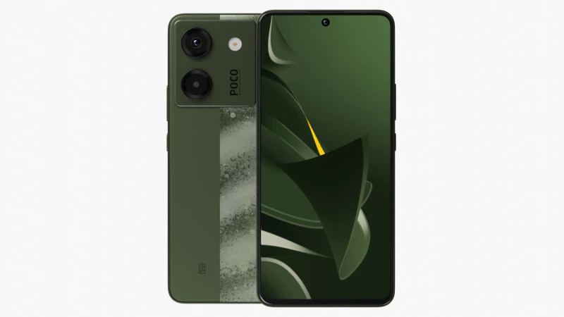 Xiaomi Poco M7 Pro Olive Twilight 3D Model .c4d .max .obj .3ds .fbx .stl .blend 