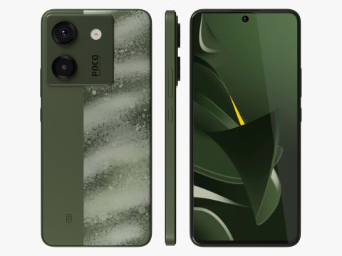 Xiaomi Poco M7 Pro Olive Twilight Modelo 3D