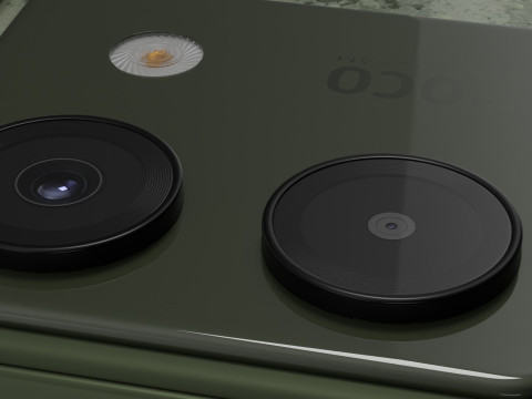 Xiaomi Poco M7 Pro Olive Twilight Modelo 3D