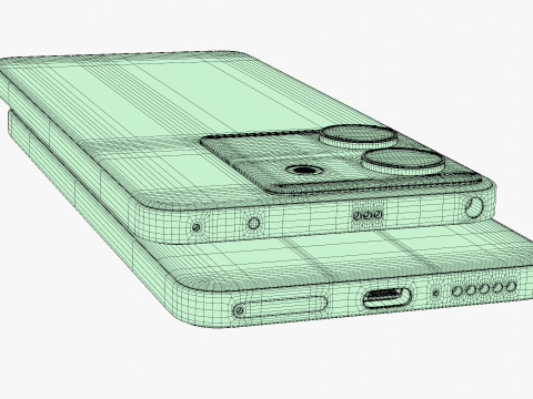 Xiaomi Poco M7 Pro Olive Twilight Modelo 3D