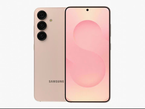 Samsung Galaxy S25 Coral Red 3D Model