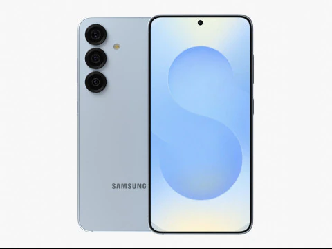 सैमसंग गैलेक्सी S25 आइसी ब्लू 3D मॉडल