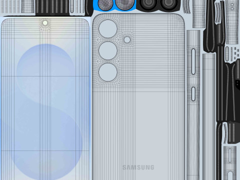 Samsung Galaxy S25 Icy Blue 3D Model