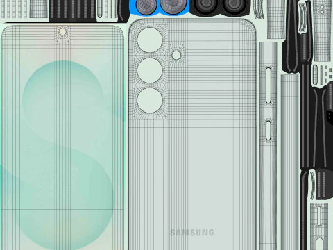 Samsung Galaxy S25 Menta Modelo 3D