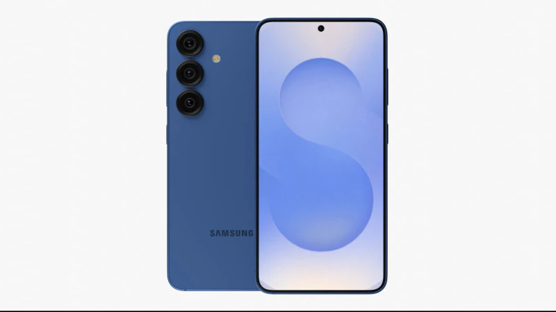 Samsung Galaxy S25 Navy 3D Model .c4d .max .obj .3ds .fbx .stl .blend