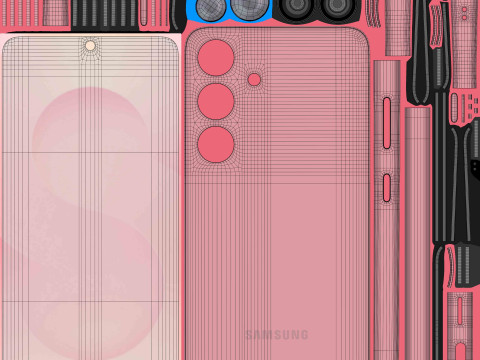 Samsung Galaxy S25 Pinkgold 3D 모델