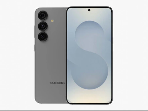 Samsung Galaxy S25 Silver Shadow 3D Model