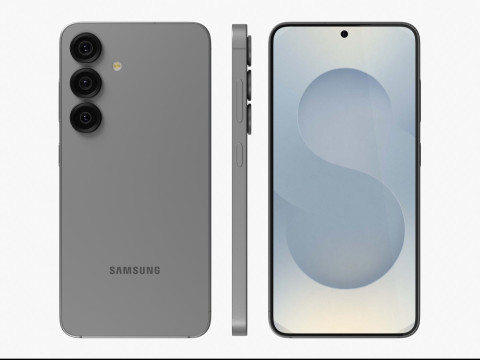 Samsung Galaxy S25 Silver Shadow 3D Model