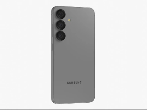 Samsung Galaxy S25 Silver Shadow 3D Model