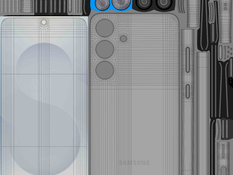 Samsung Galaxy S25 Silver Shadow 3D Model