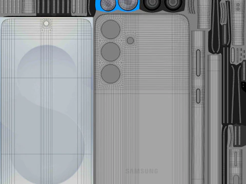 Samsung Galaxy S25 Silver Shadow 3D Model