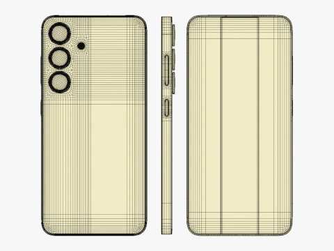 Samsung Galaxy S25 Silver Shadow 3D Model