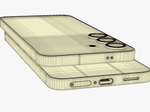 Samsung Galaxy S25 Silver Shadow 3D Model