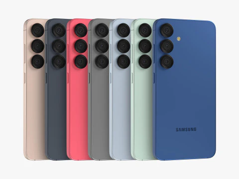 三星 Galaxy S25 所有颜色 3D 模型