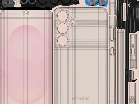 Samsung Galaxy S25 Plus Coral red 3D Model