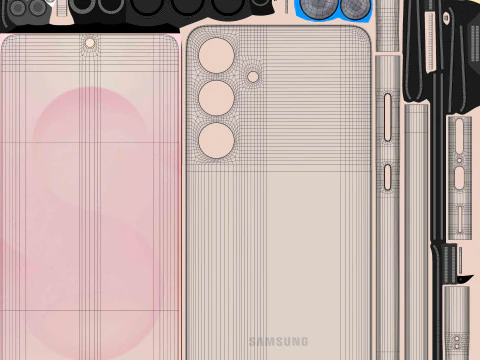 Samsung Galaxy S25 Plus Coral red 3D Model