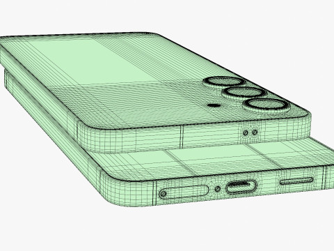 Samsung Galaxy S25 Plus Mint 3D Model