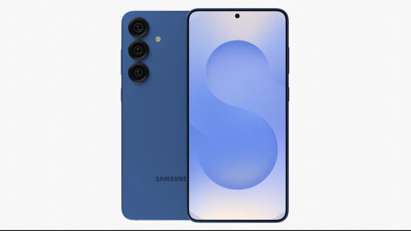 Samsung Galaxy S25 Plus Navy 3D Model .c4d .max .obj .3ds .fbx .stl .blend