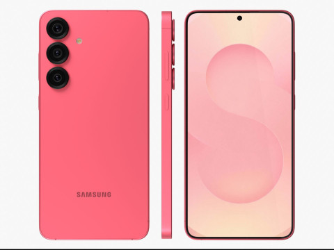 Samsung Galaxy S25 Plus Pinkgold 3D 모델
