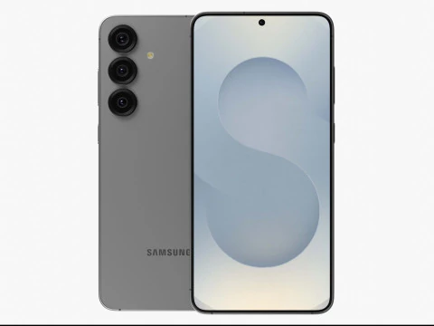 Samsung Galaxy S25 Plus Silver Shadow 3D Model