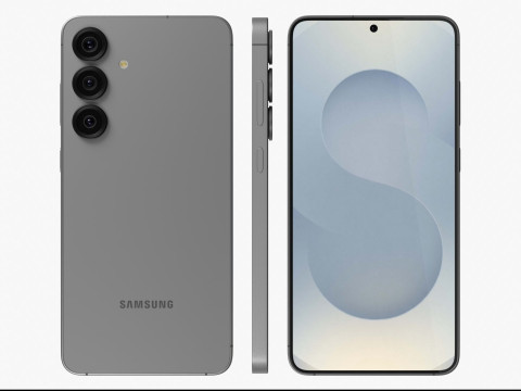 Samsung Galaxy S25 Plus Silver Shadow 3D 모델