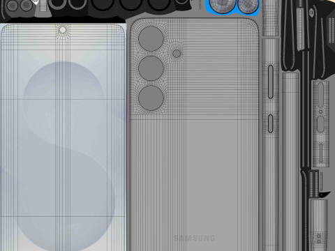 Samsung Galaxy S25 Plus Silver Shadow 3D 모델