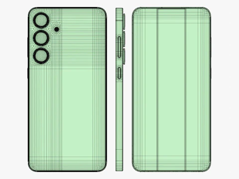 Samsung Galaxy S25 Plus Silver Shadow 3D Model