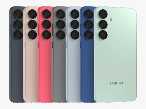Samsung Galaxy S25 Plus All Colors 3D Model