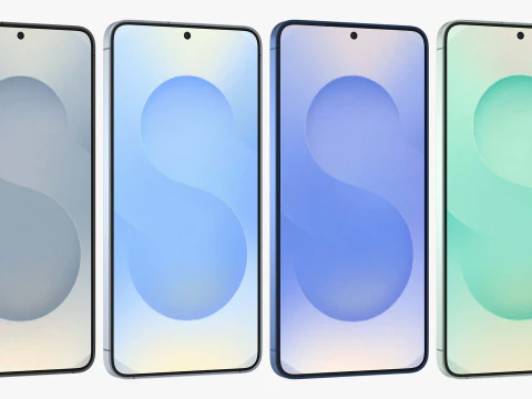 Samsung Galaxy S25 Plus All Colors 3D Model
