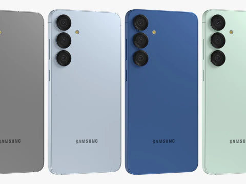 Samsung Galaxy S25 Plus All Colors 3D Model